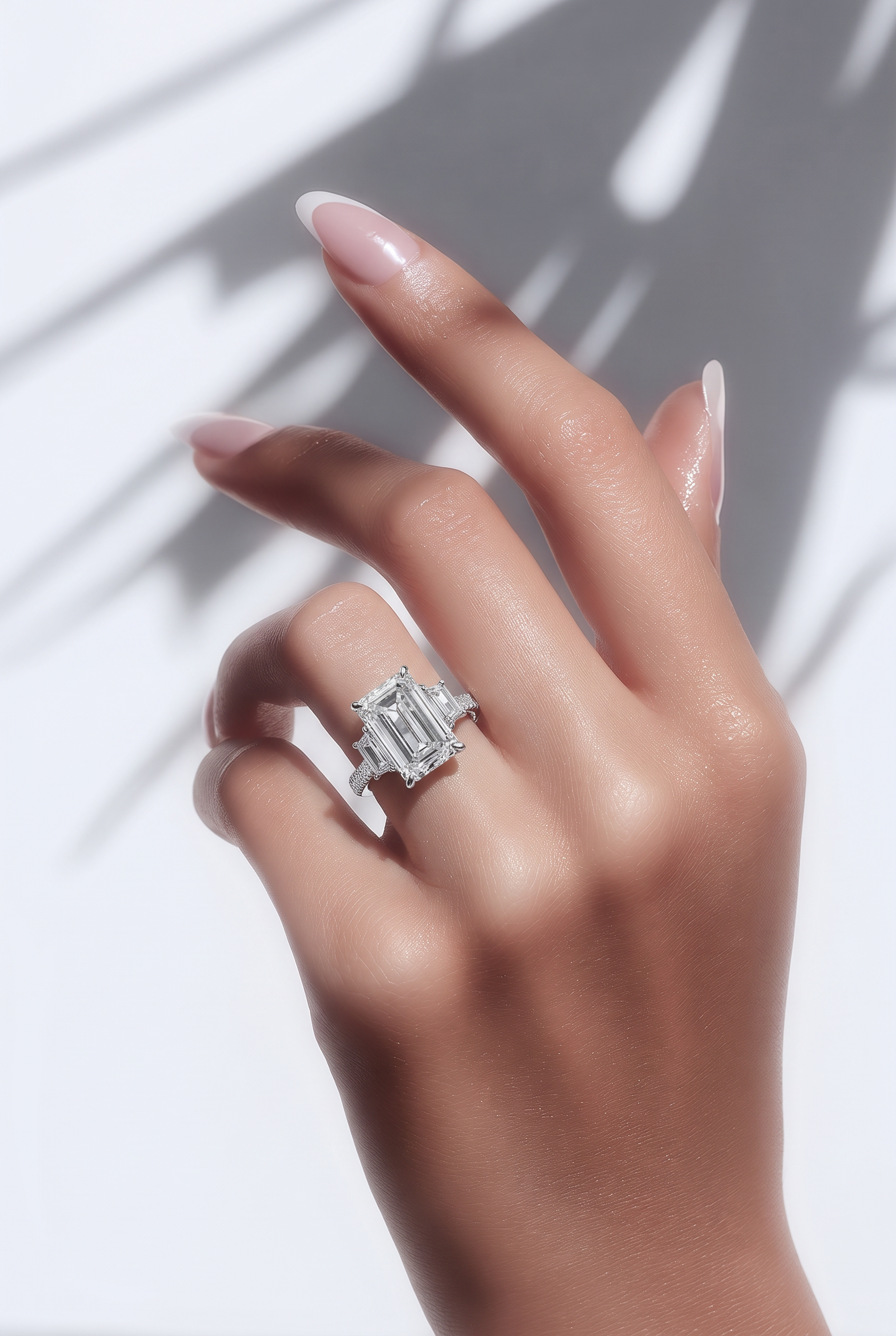 14kt White Gold Lab Diamond Ring