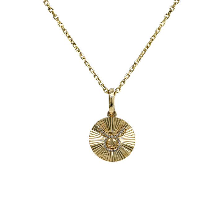 14kt Yellow Gold Diamond Pendant