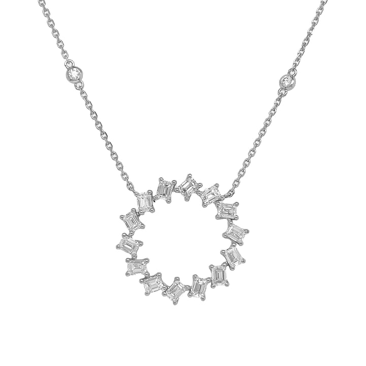 18kt White Gold Diamond Pendant