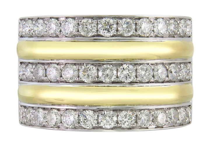 18kt White and Yellow Gold Diamond Ring