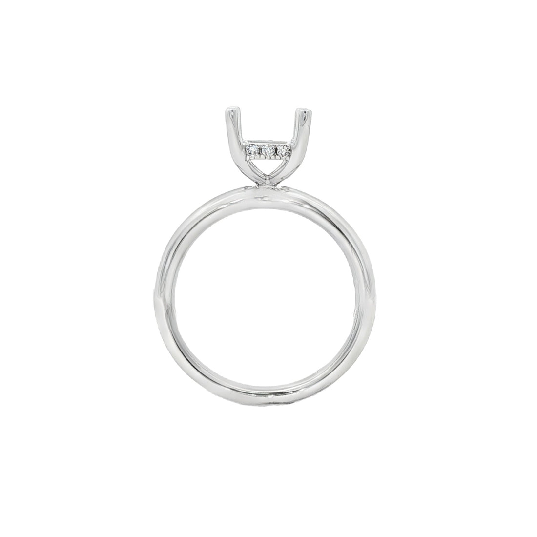 18kt White Gold Diamond Semi-Mount