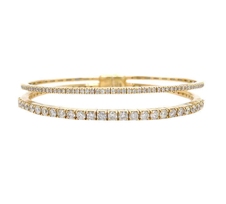 18kt Yellow Gold Diamond Bangle