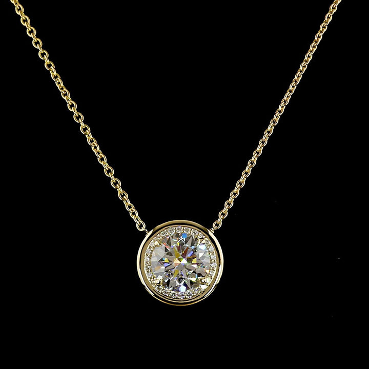 14kt Yellow Gold Lab Diamond Pendant