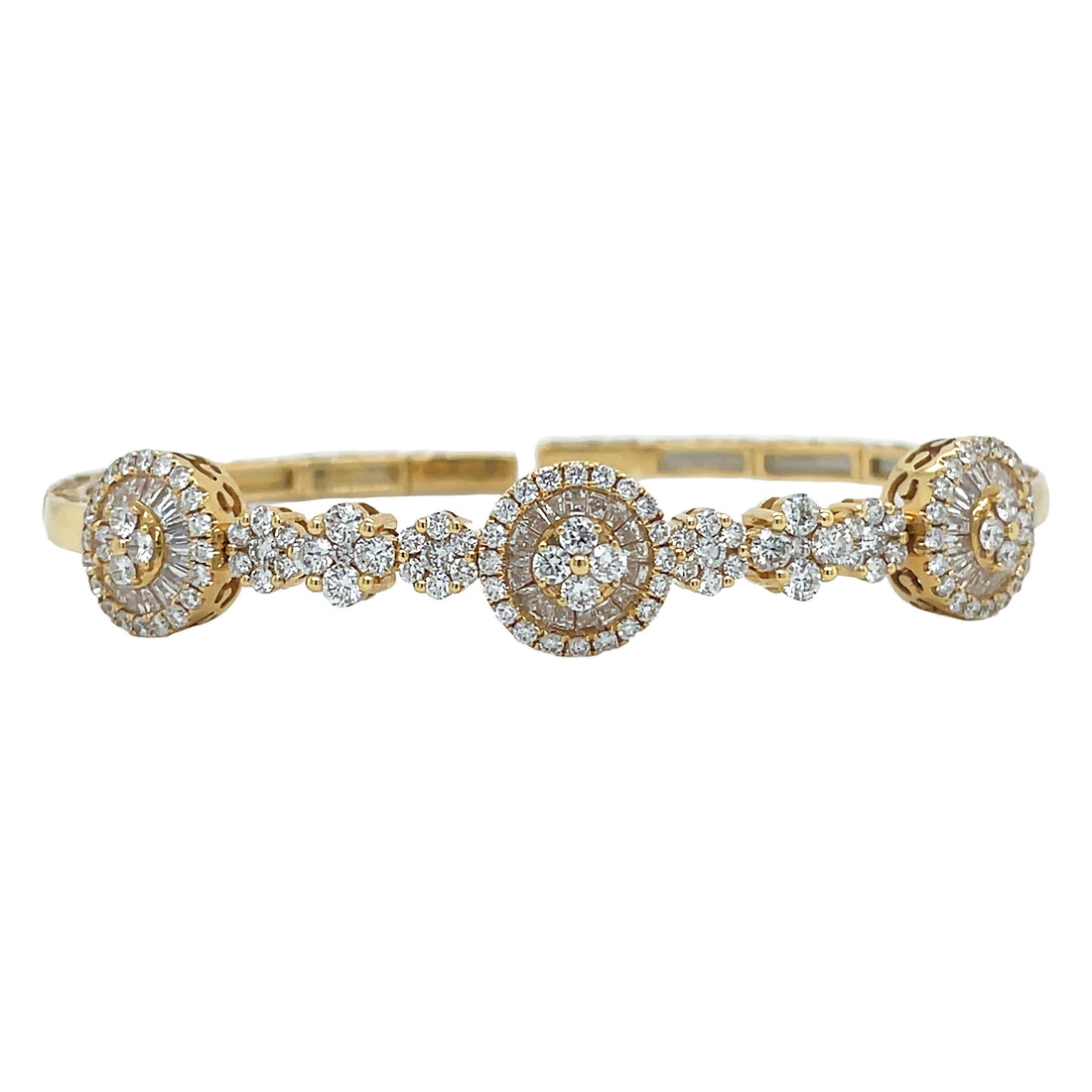18kt Yellow Gold Diamond Bangle