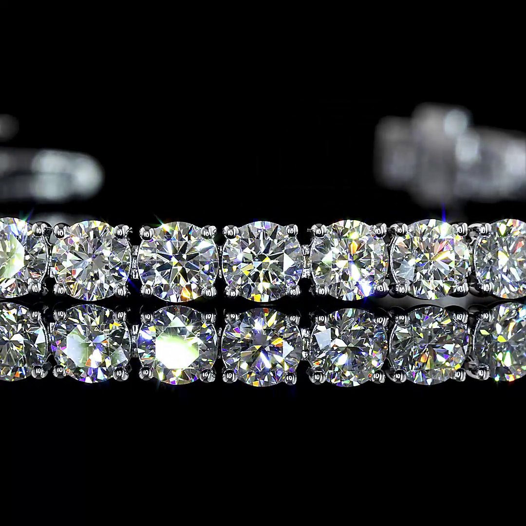 14kt White Gold Lab Diamond Tennis Bracelet