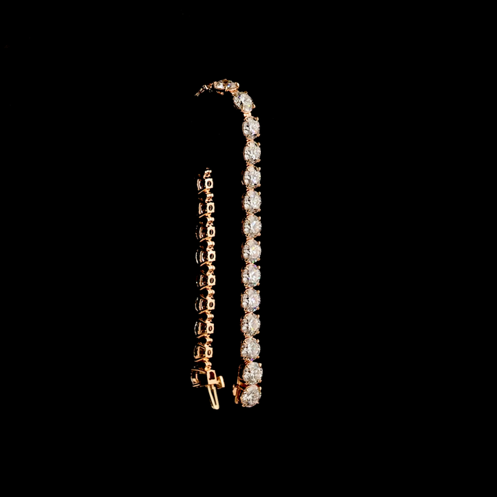 14kt Rose Gold Lab Diamond Tennis Bracelet