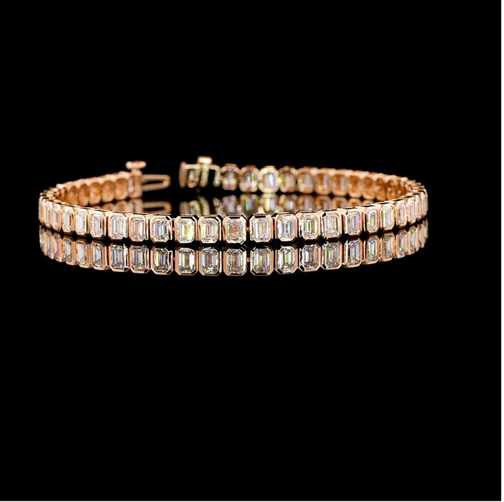 14kt Rose Gold Lab Diamond Tennis Bracelet