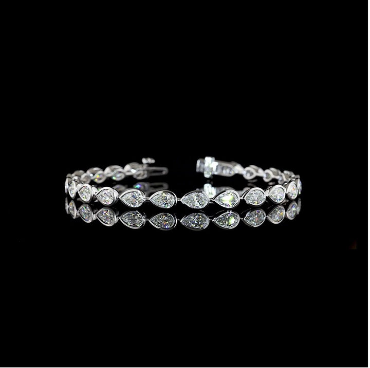14kt White Gold Lab Diamond Tennis Bracelet