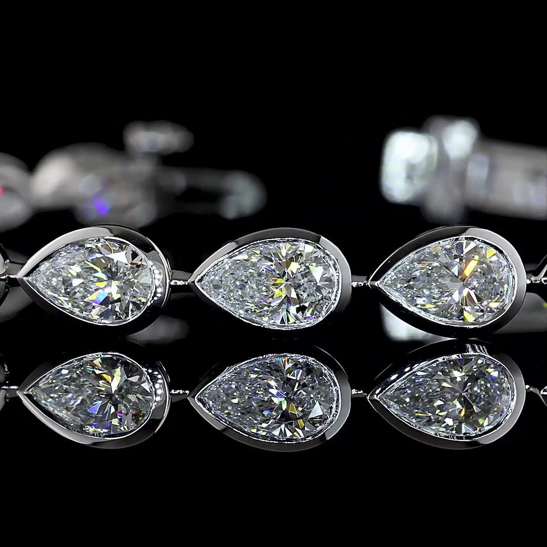 14kt White Gold Lab Diamond Tennis Bracelet