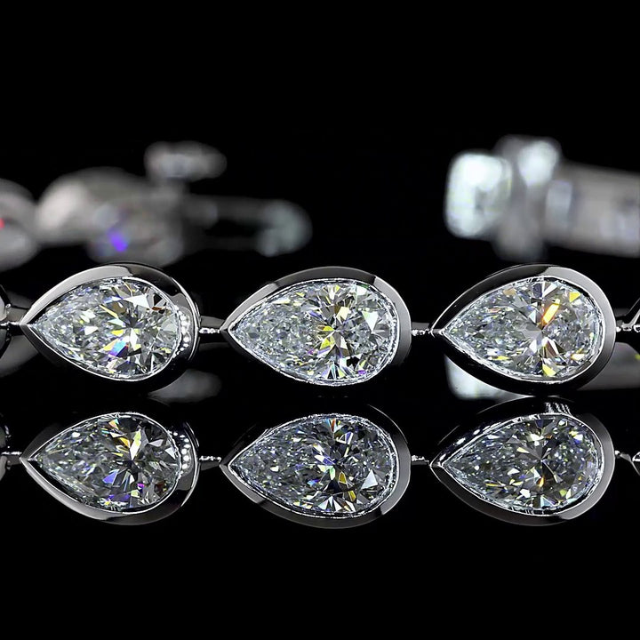 14kt White Gold Lab Diamond Tennis Bracelet