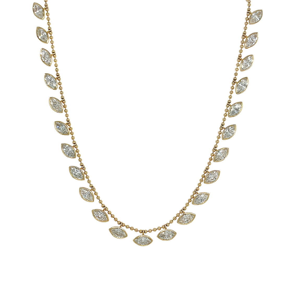 14kt Yellow Gold Lab Diamond Necklace