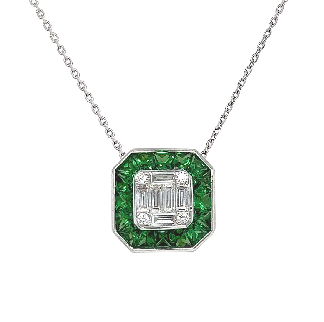 18kt White Gold Diamond Pendant