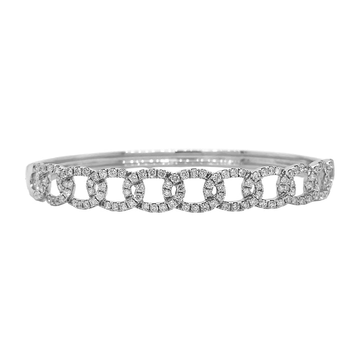 18kt White Gold Diamond Bangle