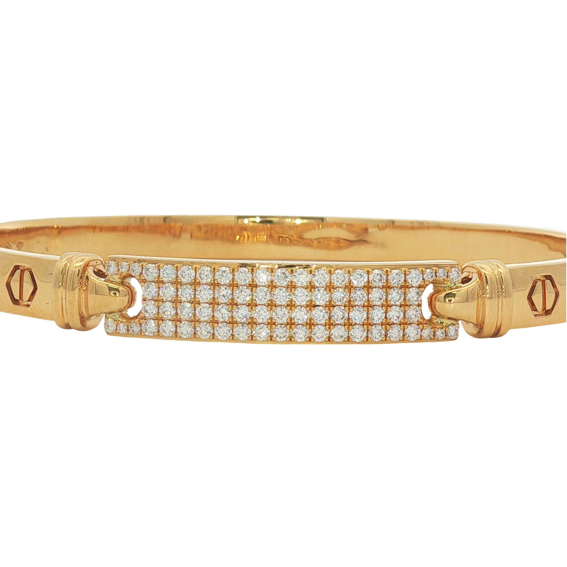 18kt Yellow Gold Diamond Bangle