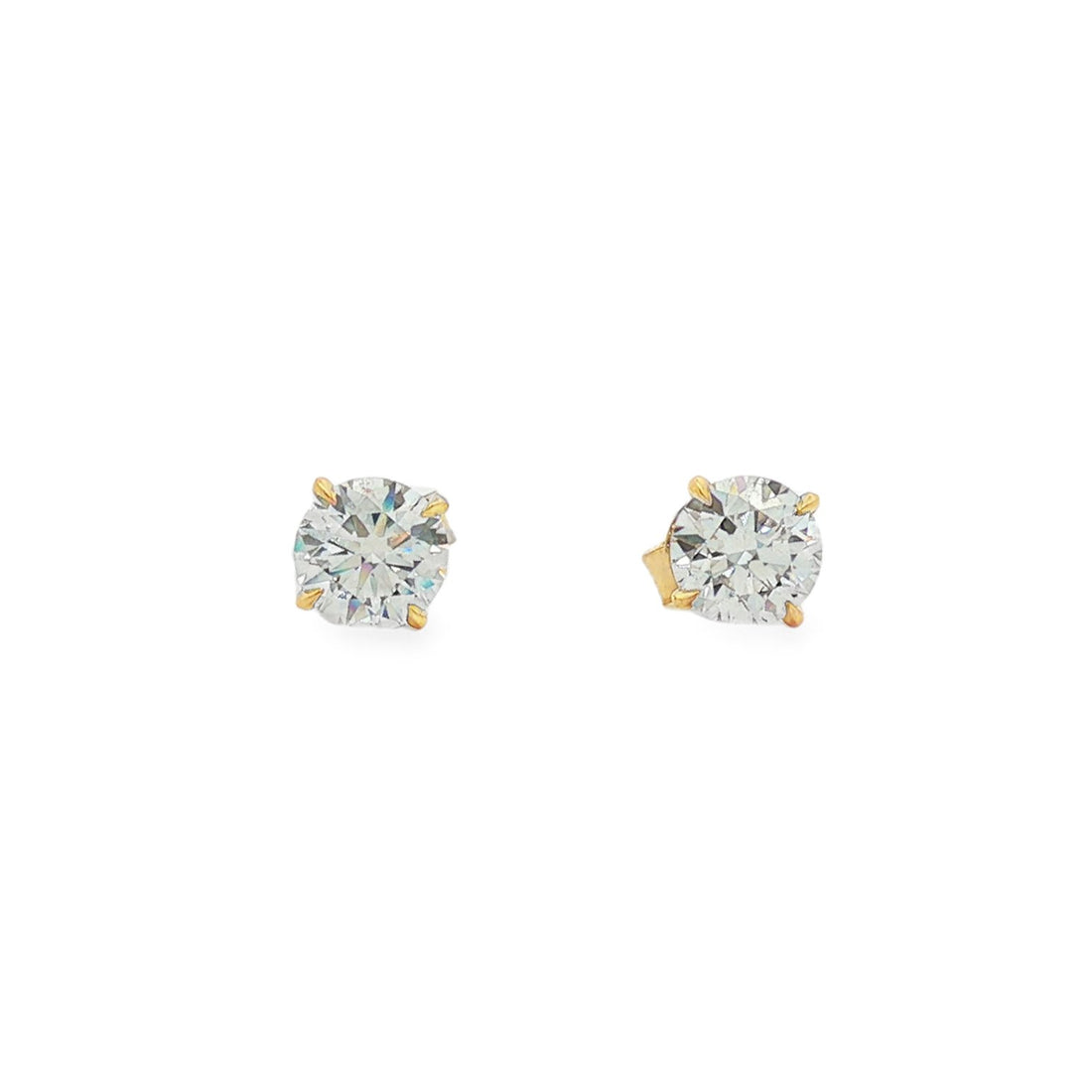 14kt Yellow Gold Lab Diamond Studs