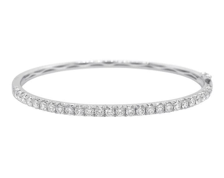 18kt White Gold Diamond Bangle