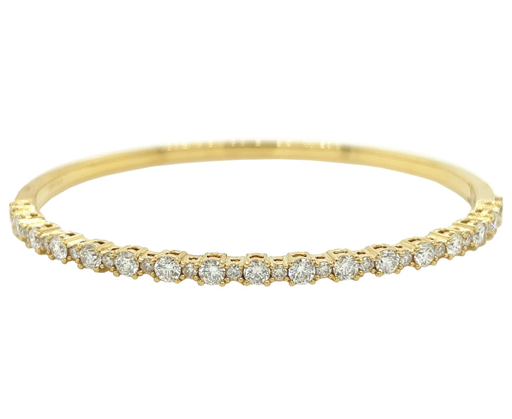 18kt Yellow Gold Diamond Bangle