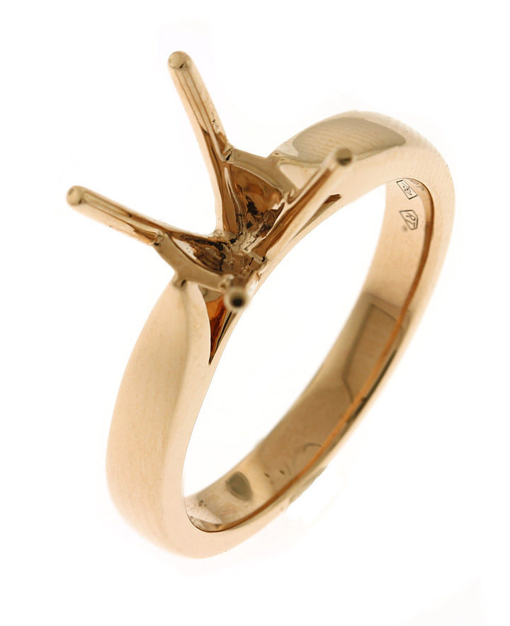 18kt Rose Gold Semi Mount