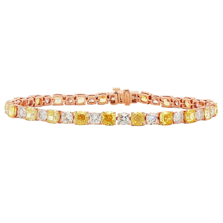 14kt Rose Gold Lab Diamond Tennis Bracelet