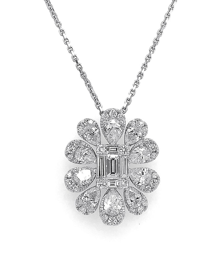 18kt White Gold Diamond Pendant