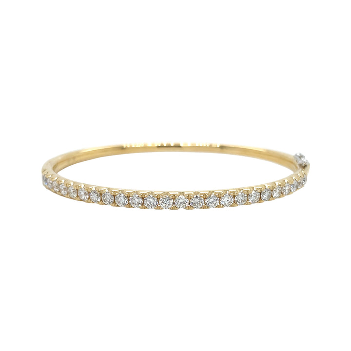 18kt Yellow and White Gold Diamond Bangle