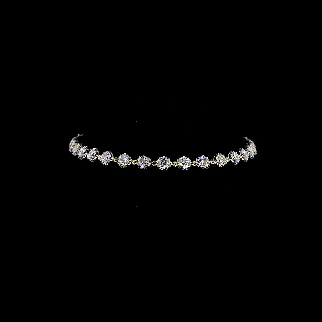 14kt Yellow Gold Lab Diamond Bracelet