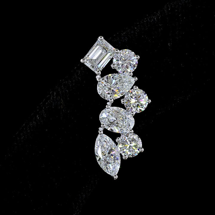 14kt White Gold Lab Diamond Earrings