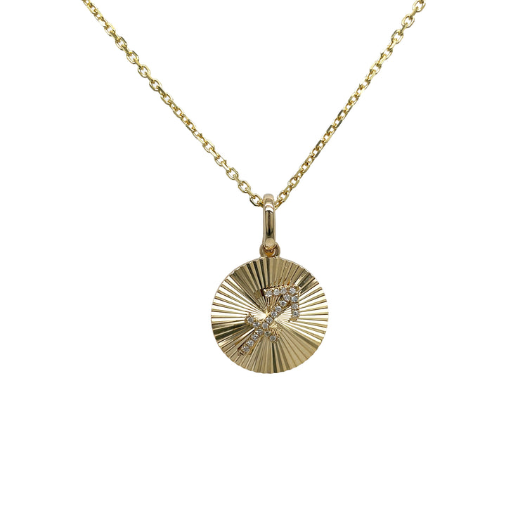 14kt Yellow Gold Diamond Pendant