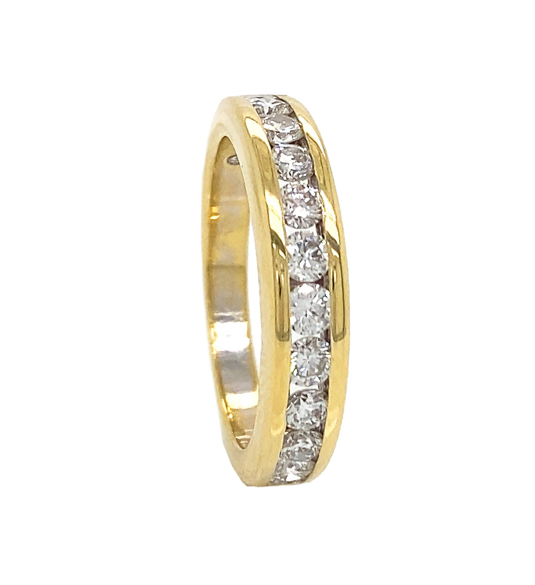 18kt Yellow Gold Diamond Band