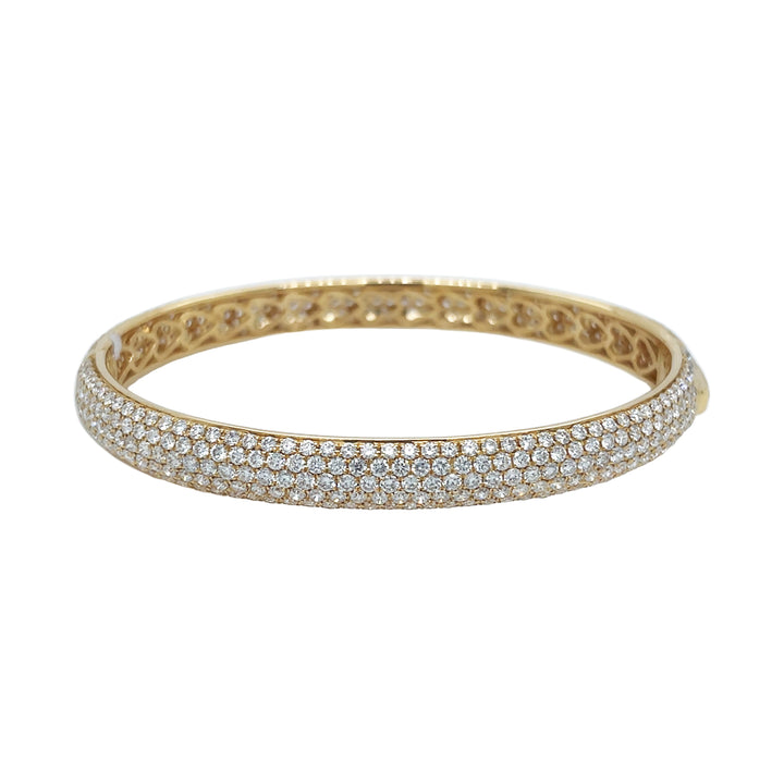 18kt Yellow Gold Diamond Bangle
