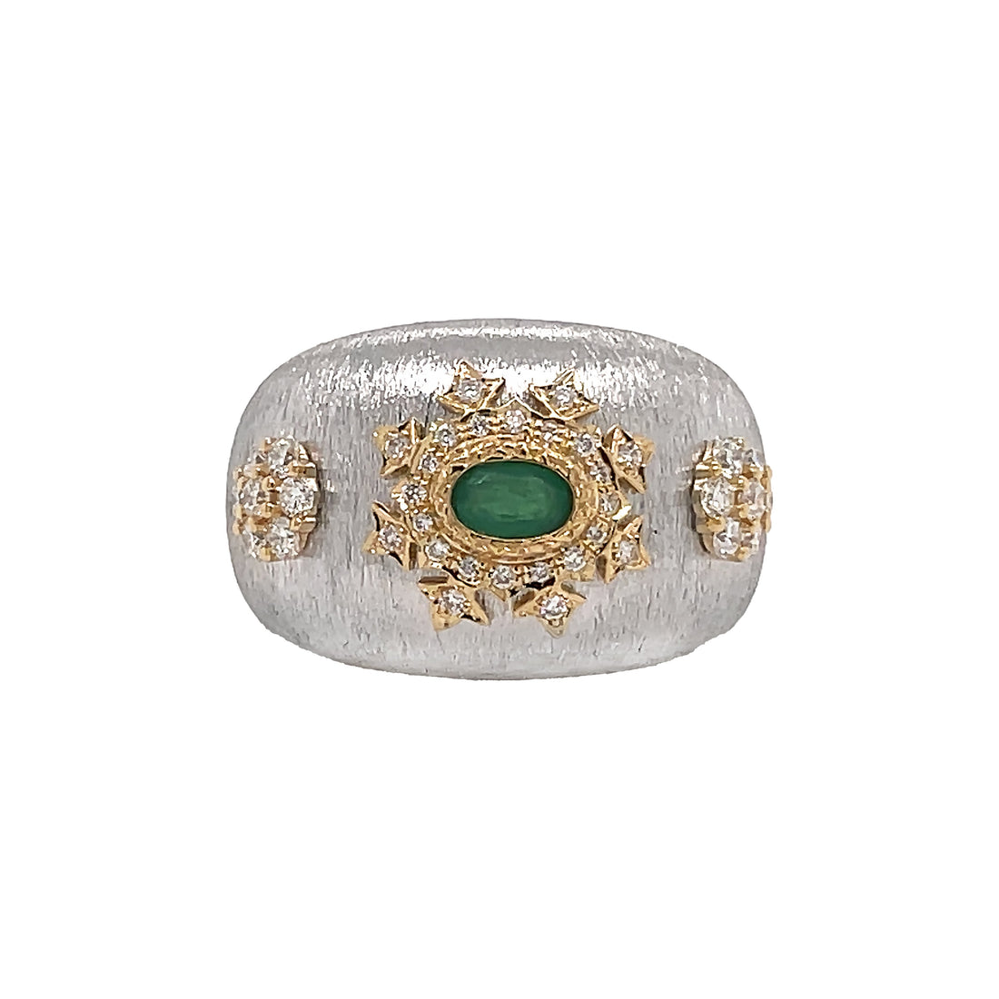 18kt White And Yellow Gold Diamond Ring