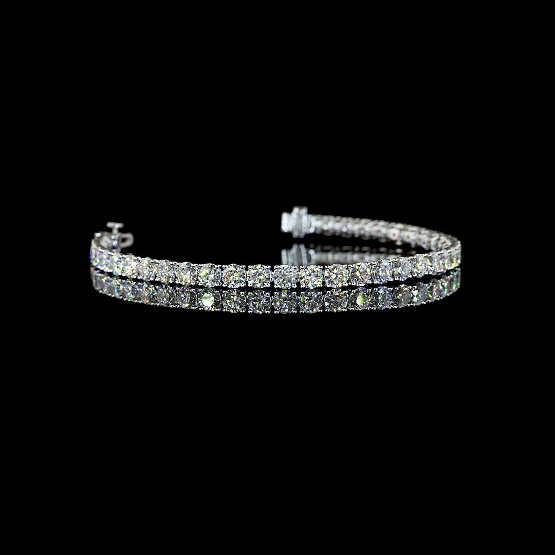14kt White Gold Lab Diamond Tennis Bracelet