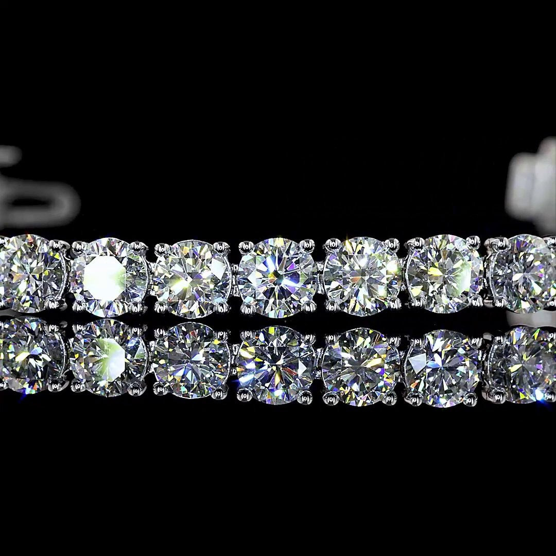 14kt White Gold Lab Diamond Tennis Bracelet