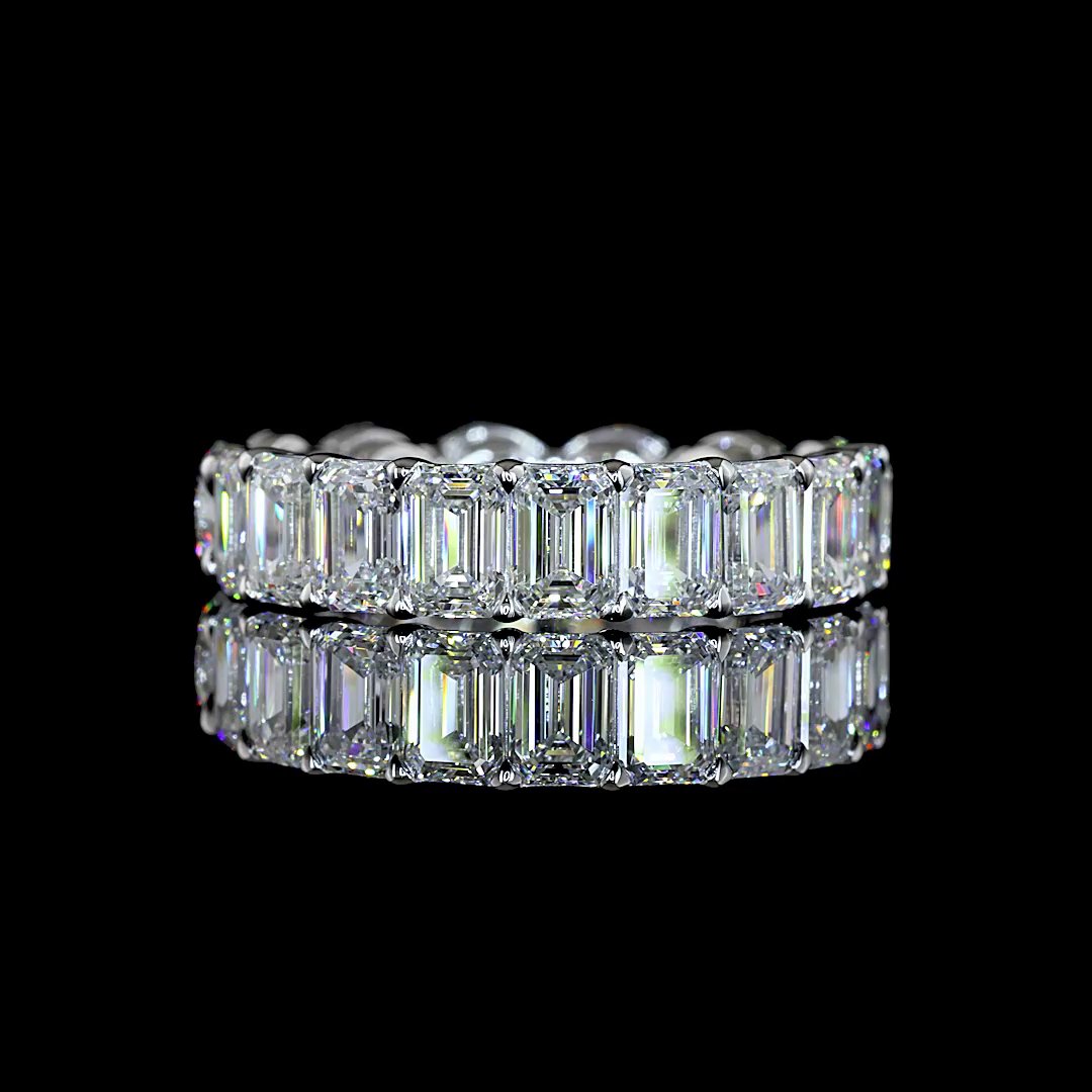 14kt White Gold Lab Diamond Eternity Band