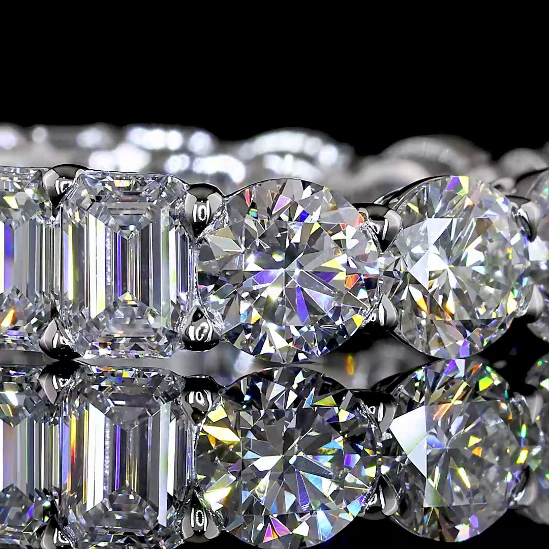 14kt White Gold Lab Diamond Eternity Band