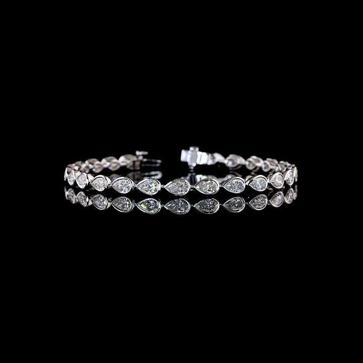 14kt White Gold Lab Diamond Tennis Bracelet