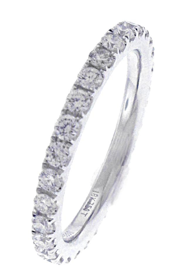 18kt White Gold Diamond Band