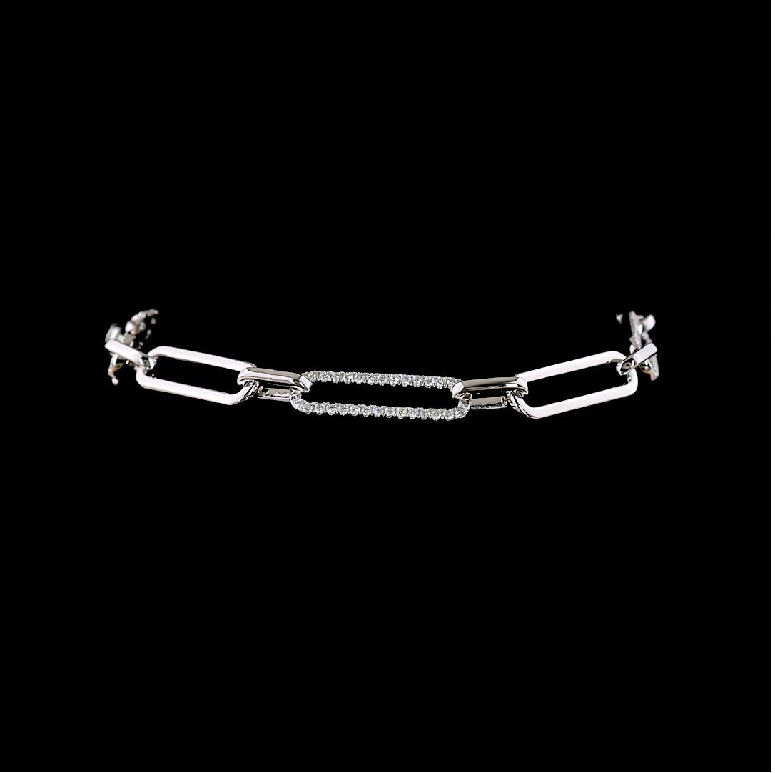 14kt White Gold Lab Diamond Tennis Bracelet