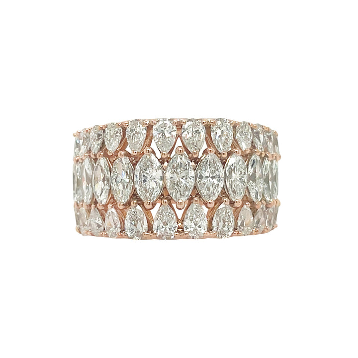 14kt Rose Gold Diamond Band