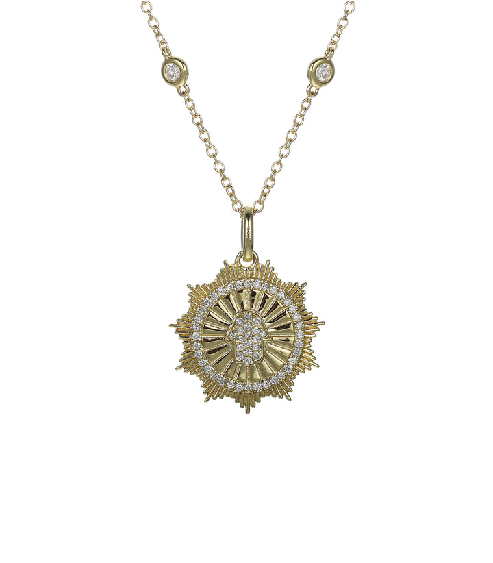 18kt Yellow Gold Diamond Pendant
