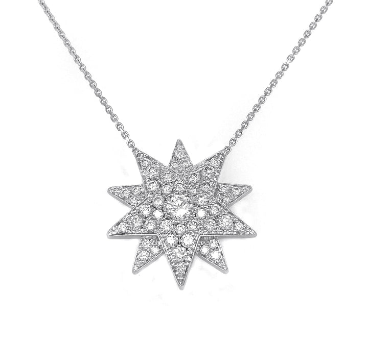 18kt White Gold Diamond Pendant