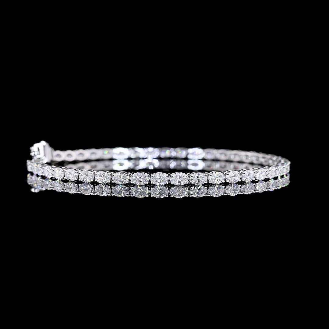 14kt White Gold Lab Diamond Tennis Bracelet