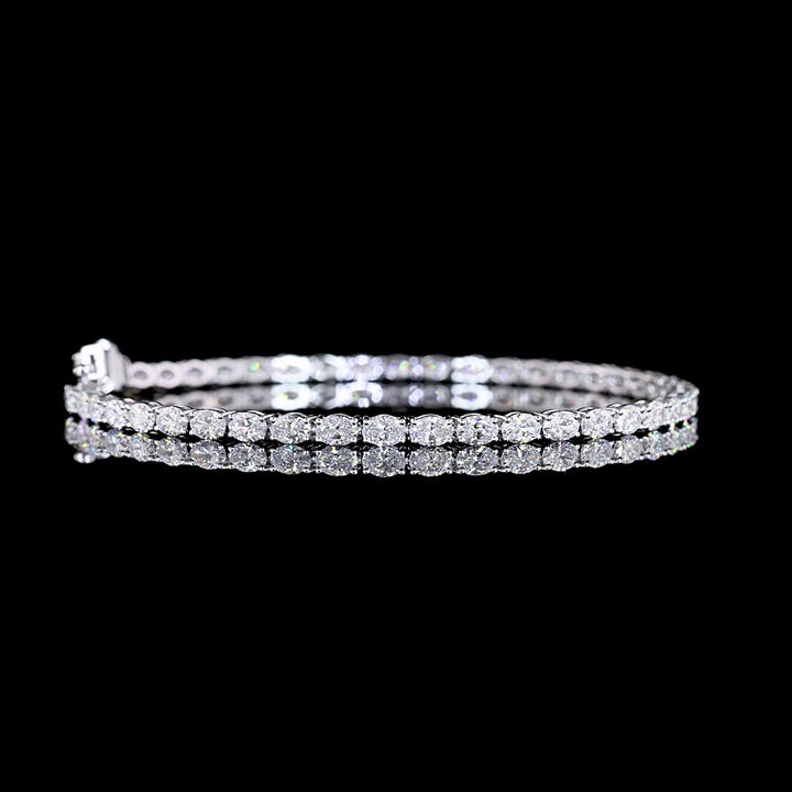 14kt White Gold Lab Diamond Tennis Bracelet