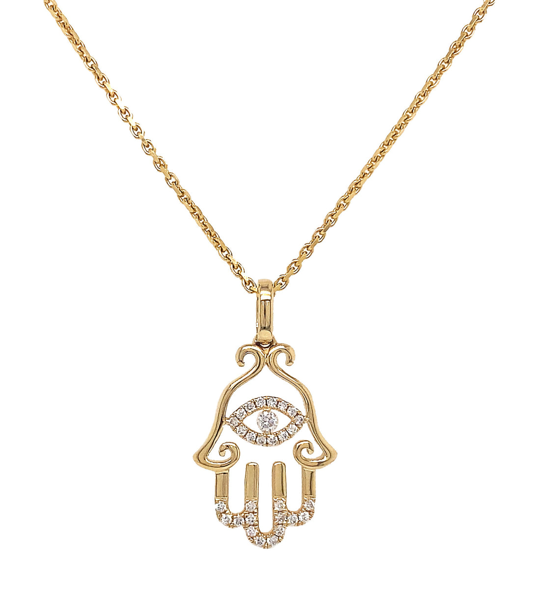 18kt Yellow Gold Diamond Pendant