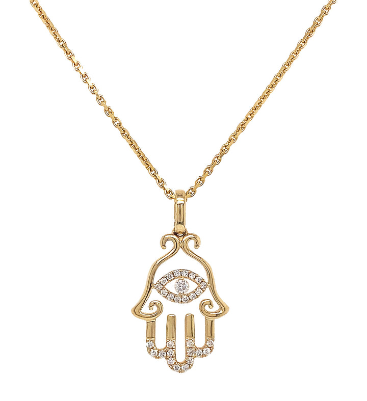 18kt Yellow Gold Diamond Pendant