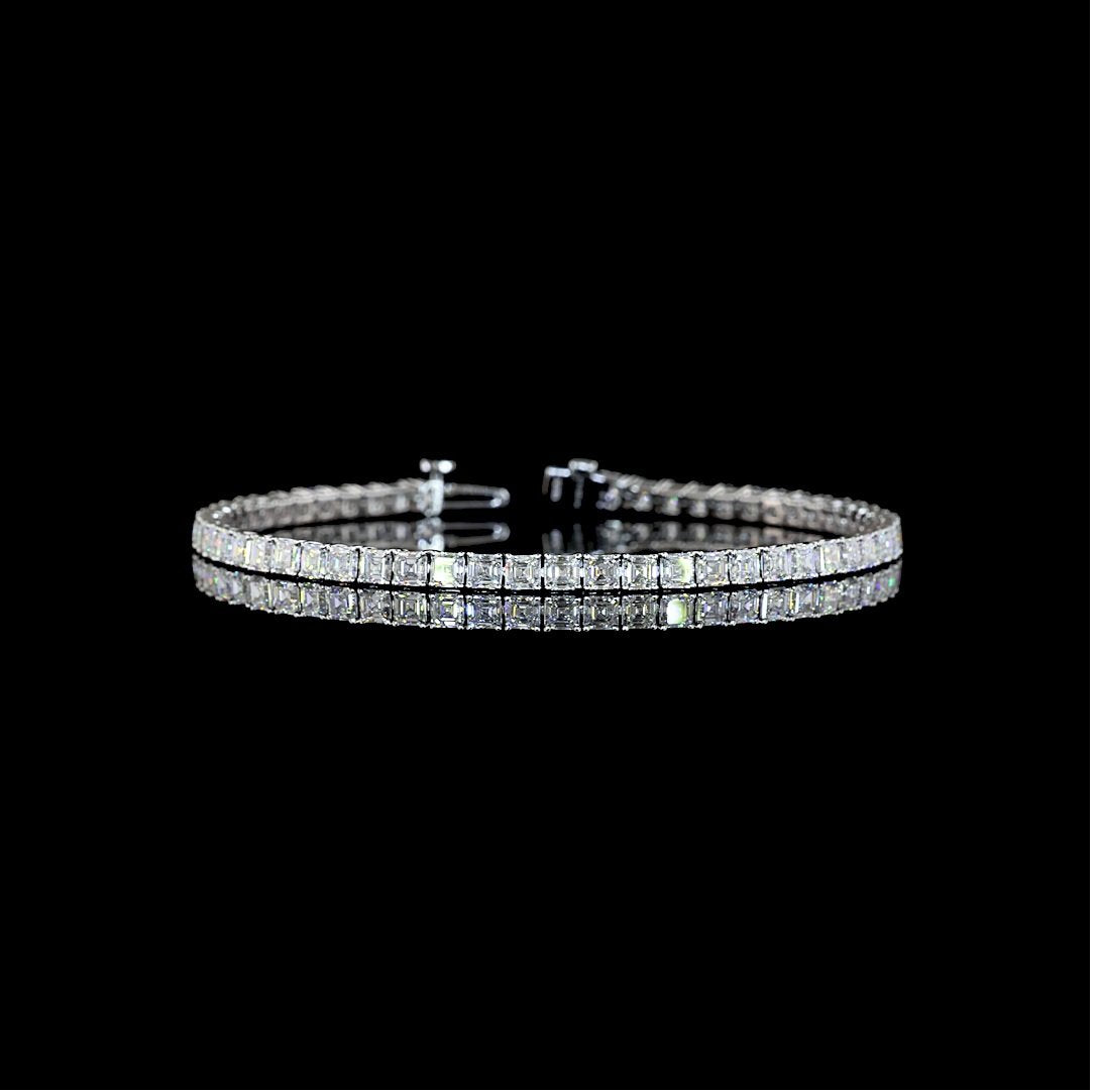14kt White Gold Lab Diamond Tennis Bracelet