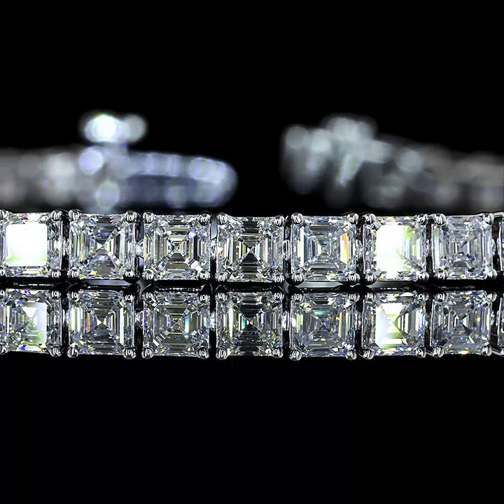 14kt White Gold Lab Diamond Tennis Bracelet