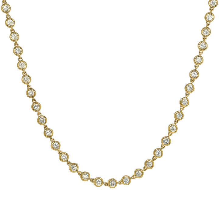 18kt Yellow Gold Diamonds-by-the-Inch Necklace