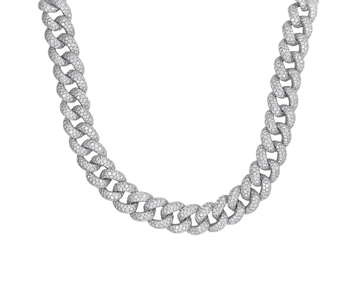 18kt White Gold Diamond Necklace