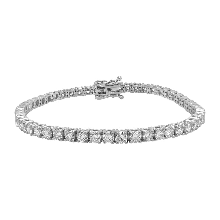 14kt White Gold Lab Diamond Tennis Bracelet